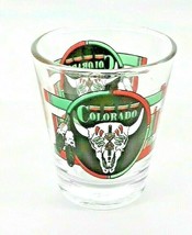 Colorado shot glass  state Ranch Steers glasses - £3.66 GBP
