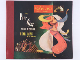 Henri René &amp; His Orchestra Peer Gynt Suite &#39;n Swing 4x 10&quot; 78rpm Record Book Set - £25.18 GBP