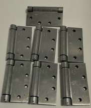 Lot of 7 Stanley 2060R Z Spring Hinges 232R Door Closer Zinc 4-1/2&quot; Squar. - $41.57