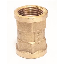 Straight Rod Adapter Solid Brass Pipe Fitting Coupling, 1/2&quot; PT Female T... - $8.66