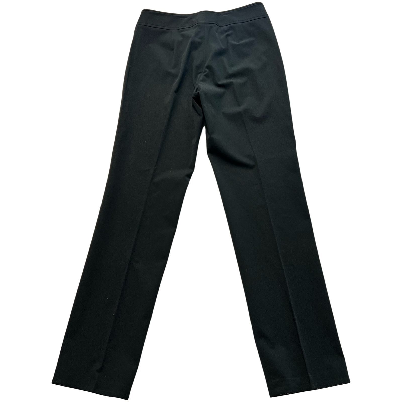 Ann Taylor Black Straight Leg Career Business Dress Trousers Pants size 2 - $24.29