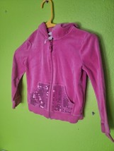 Youth Girls Pink Sweatshirt Circo Brand Hoodie Full Zip Size Small 6 - £11.26 GBP