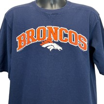 Denver Broncos T Shirt Vintage 90s NFL Football Blue Lee Sport Made In U... - $18.99