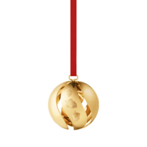 2023 Georg Jensen Christmas Holiday Ornament Gold 18 Kt Ball - New - £27.61 GBP