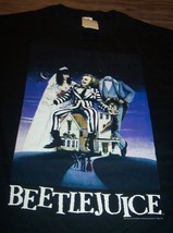 Vintage Style Beetlejuice T-Shirt Mens Medium New w/ Tag 1980&#39;s Movie - £15.66 GBP