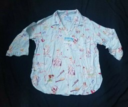 Nick Nora Spa Treatment Cotton Pajama Top Separate M new - $37.62