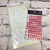 Alphabet Stickers Letters Scrapbooking Autocollants Lot Of 2 Packs - £6.32 GBP