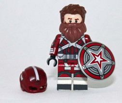 Toys Red Guardian Captain America Marvel Minifigure Custom - £5.08 GBP