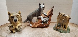Wolf Statue Figurines - Lot of 3! (54) - £20.45 GBP