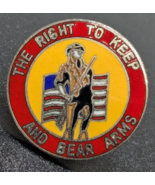 Vintage 2nd Second Amendment - THE RIGHT TO KEEP AND BEAR ARMS Enamel La... - $185.14 MXN
