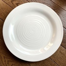 8 Pier 1 Stoneware Plates Set White Maddison Reactive Dishwasher Microwave Safe - £29.88 GBP