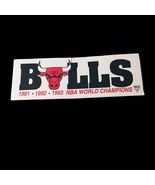 1991 1992 1993 NBA World Champions Three Peat Chicago Bulls Bumper Sticker - $23.70