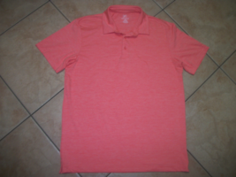 men dress polo shirt orange size 38-40/medium - £35.34 GBP