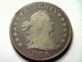 1806 Draped Bust Quarter Very Good Vg Browning 3 Nice Original Coin Bob&#39;s Coins - £441.74 GBP
