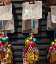 Disney Parks Holidays Pixar Up House Glass Christmas Ornament NEW! - $52.99