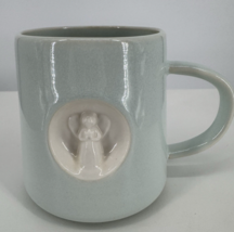 Hallmark 3D Angel Relief Light Blue Ceramic Coffee Mug Cup - $14.84