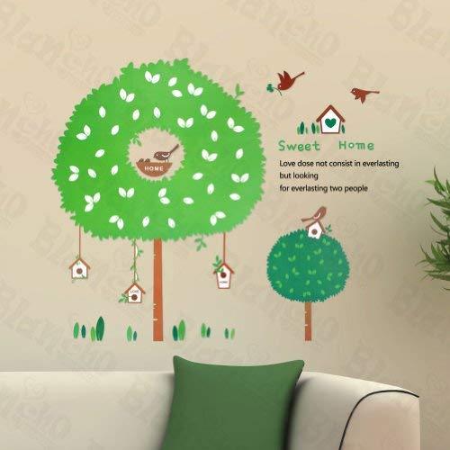 Hemu Living Room Bedroom Decorative Vinyl Mural Art The House Of Bird Large Wall - $7.91