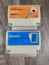 Vintage RCA Studio II TV Arcade Casino Cartridges Blackjack Tennis/Squash  - £14.93 GBP