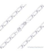 4.5mm Open Link Italian Cable Chain Bracelet in Solid .925 Italy Sterlin... - $27.91+