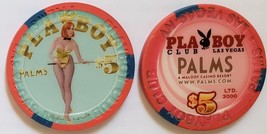 $5 Palms Playboy Club Ltd Edition 3000 Las Vegas Casino Chip vintage - £11.95 GBP