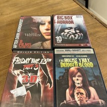 Horror DVD lot of four Friday the 13th, House dripped blood &amp; more - £15.56 GBP