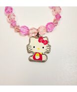Sanrio Hello Kitty Charm Pendant On Elastic Plastic Bead Bracelet - €17,16 EUR