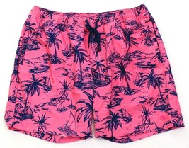 Lucky Brand Pink &amp; Blue Brief Lined Swim Trunks Swim Shorts Men&#39;s NWT - £55.63 GBP