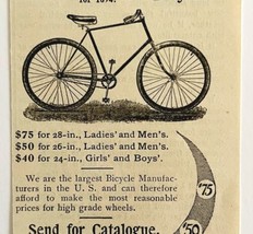 Crescent Bicycles 1894 Advertisement Victorian Bikes Moon Prices #1 ADBN1t - £15.79 GBP