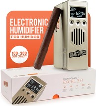 Cigar Oasis Excel 3.0 Electronic Humidifier for Humidor - LCD Humidity And - £210.19 GBP