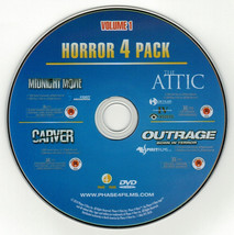 Midnight Movie / Attic / Carver / Outrage (DVD disc) 4 horror movies - £6.69 GBP