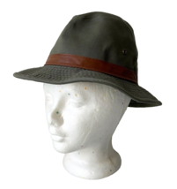 Dorfman Pacific Co Fedora Hat Olive Green Cotton Water Repellent - Men&#39;s... - £26.62 GBP