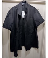 LADIES PRIMARK SHORT SLEEVE BLACK BLOUSE SIZE 20 - $8.67