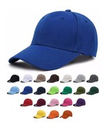 New Cotton Baseball Cap Polo Style Solid Pattern Outdoor Travel Adjustab... - £7.50 GBP