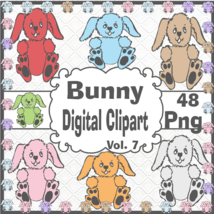 Bunny Digital Clipart Vol. 7 - £0.99 GBP
