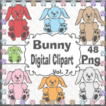 Bunny Digital Clipart Vol. 7 - $1.75