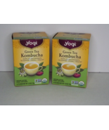 2 Boxes Yogi Green Tea Kombucha 16 Tea Bags Each 2/2025 &amp; Later New (U) - £15.02 GBP