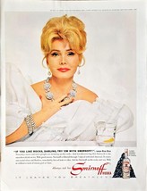 1964 Smirnoff Vodka Zsa Zsa Gabor Alcohol Full Page Print Ad Don&#39;t Darli... - $12.85