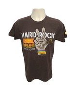 2014 Gjr Hard Rock Cafe Imagine Theres No Hunger New York Adult S Brown ... - $367.11 MXN