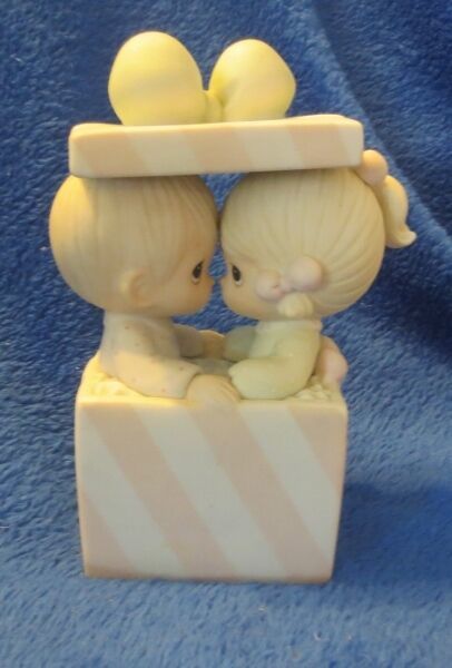 Primary image for Enesco Precious Moments Our First Christmas Together Music Box We Wish You A Mer