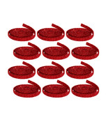 Red Glitter Rope Ribbon (Set of 12 Rolls) - $3,141.68 MXN
