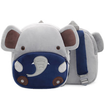 Anykidz 3D Grey Elephant Kids School Backpack Cute Cartoon Animal Style Children - £30.57 GBP