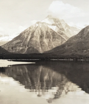 RPPC Reflections from Kelly Point Lake McDonald Glacier National Park Postcard - $18.53