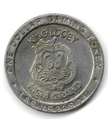 Vintage 1993 MGM GRAND Casino Las Vegas One Dollar $1 GAMING King Looey ... - $182.84 MXN
