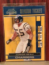 2001 Playoff Contenders Football Card #78 Junior Seau  San Diego Chargers - £0.78 GBP