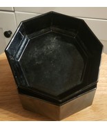 Vintage Arcoroc France Octime Black Octagon Bowl Made in France 5 5/8&quot; S... - $40.39 CAD