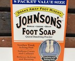 1 Box Johnsons Foot Soap 8 Packets Soothes Tired Aching Feet Softens Cal... - £76.29 GBP