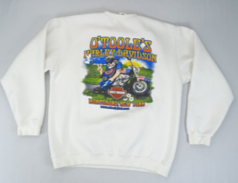 Harley Davidson Motorcycles O&#39;Tooles Wurtsboro NY Sweatshirt Sz XL White... - $33.20