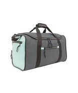 Protege™ ~ 20&quot; Collapsible Duffel Bag ~ Tote ~ Gray/Mint Color ~ 20&quot; x 1... - £17.64 GBP