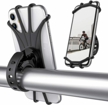 Bicycle Motorcycle MTB Bike Handlebar Silicone Mount Holder For Cell Phone GPS - £14.22 GBP