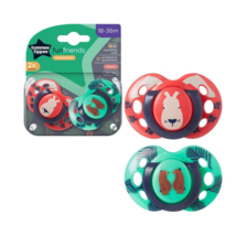 Tommee Tippee Fun Style Soothers, Symmetrical, 18-36M, Pack of 2 Dummies - £64.00 GBP